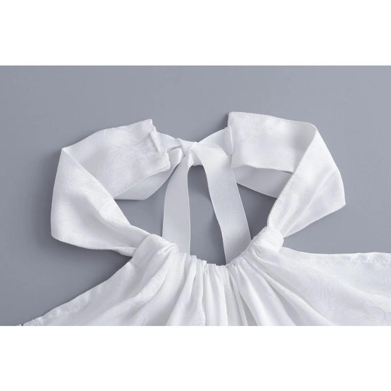 Vintage Flower Neckties Shirt Detachable False Collar Elegant Neck Ties Decorative Neckline Adjustable Fake Collar Female