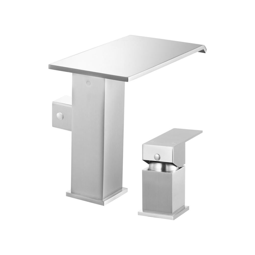 Roman Tub Faucet, 3 Hole Waterfall Bathtub Faucet, Widespread Roman Tub Faucets with Shower Head & 1 Handle, Romans Bathtub Faucets for Pet Washing,