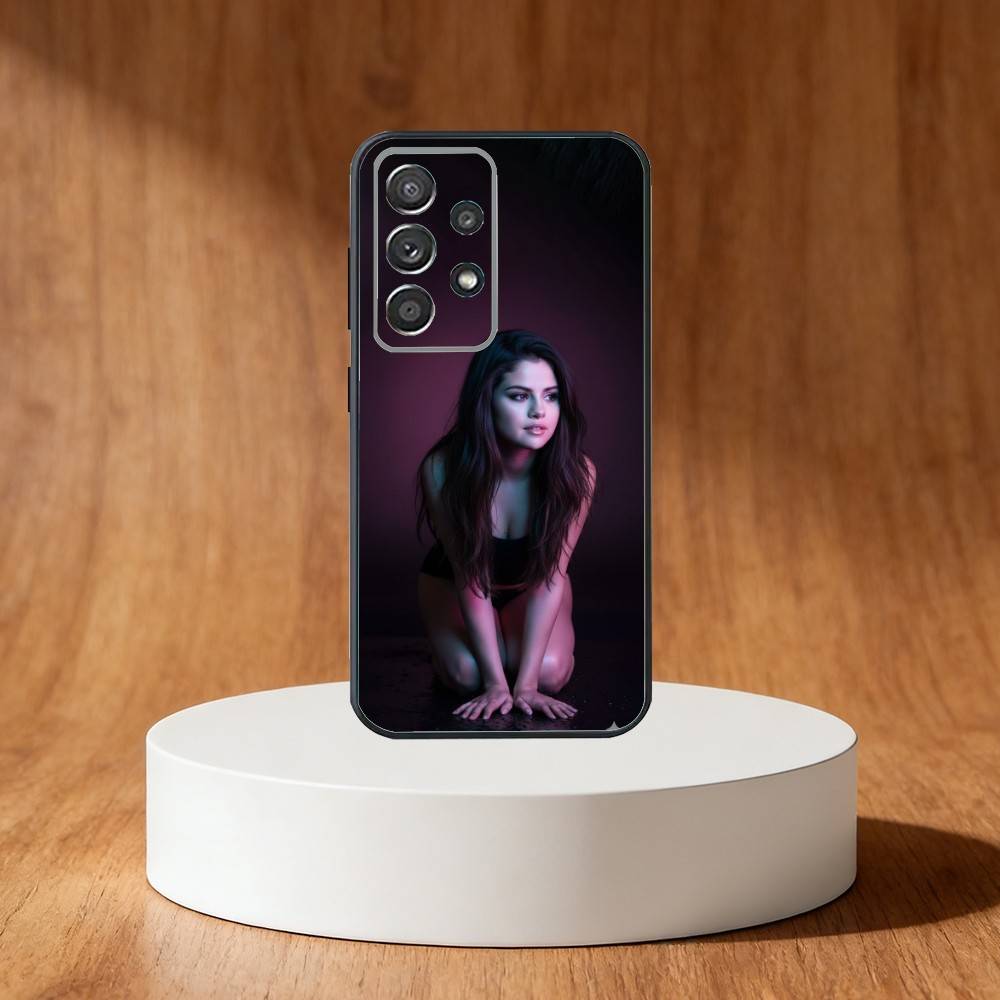 Чехол для телефона Singer S-Selena Gomez для Samsung S25, S24, S21, S22, S23, S30, Ultra, S20, Plus, Fe, Note, 10, 9, 5G Черный