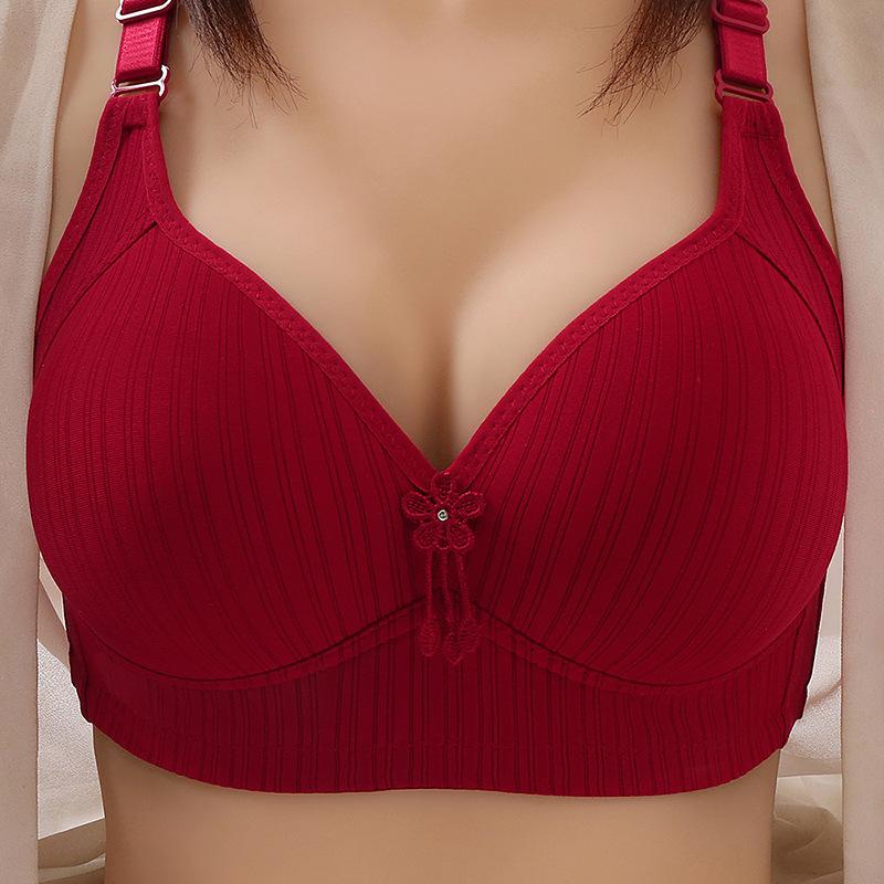 Новое нижнее белье большого размера для людей среднего и пожилого возраста без стальных колец, удобный женский бюстгальтер с чашкой С.