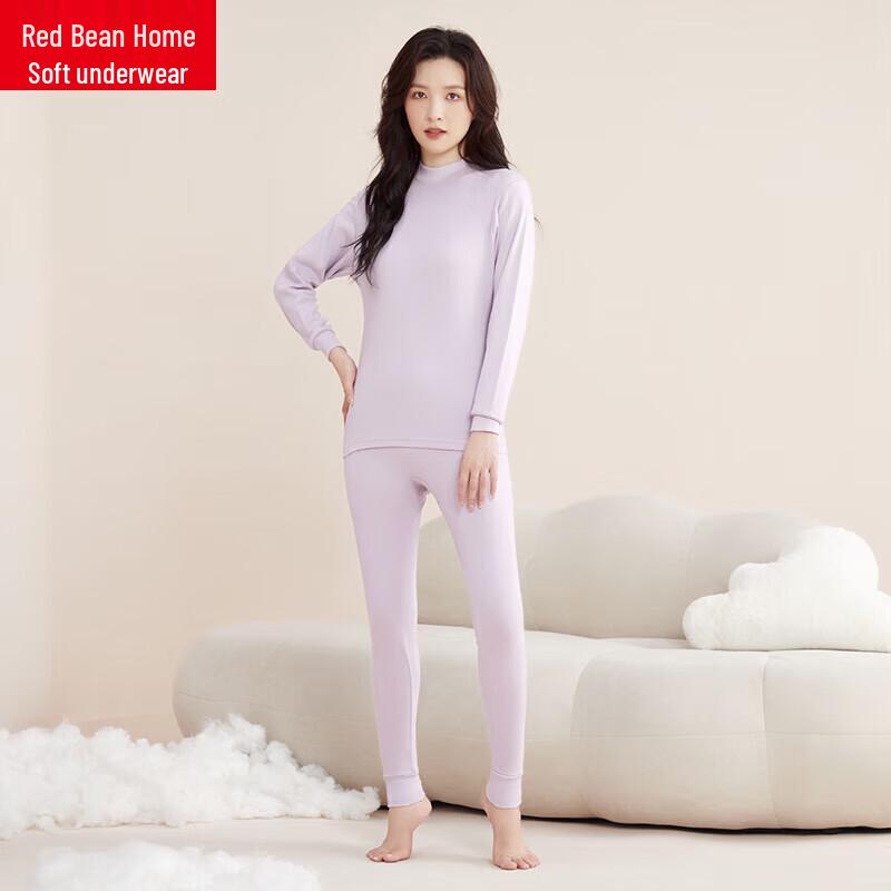 Комплект термобелья унисекс Hongdou Home из чистого хлопка с полувысоким воротником