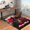 1PC Custom Name Samurai Warrior Art Theme Floor Mat Ideal for Living Room, Game Rooms, Office, Bedroom,Floor Mat Playful Design
