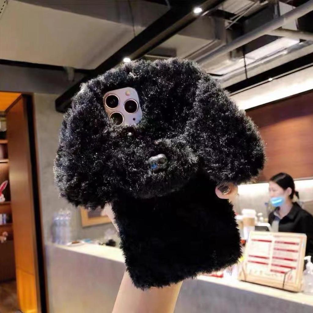 Cartoon Plush Three-dimensional Puppy IPhone14/13 for 11 Apple 18/17/16/15PROMAX Mobile Phone Case