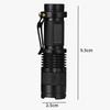 Сильный фонарик Светодиодный зум Мини-фонарик Наружное освещение Сильный фонарик из алюминиевого сплава