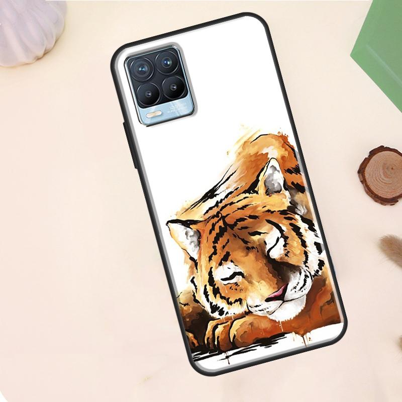 Animal Tiger Art Case For Realme C55 C53 C33 C63 C61 C51 C65 C67 C71 C75 11 12 13 14 15 Pro Plus GT6 GT7 Pro