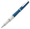 Xezo Speed Master rollerball Matte lapis lazuli blue with white Lightweight brass pen. mother-of-pearl accents. Chrome-plated. body.