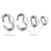 50pcs Stainless Steel 8 Shape Clasps Connectors for Jewelry Making DIY Necklace Bracelet Hooks Findings Supplies Wholesale