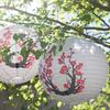 30cm Plum Blossom Round Paper Lantern Lamp Chinese Oriental Style Spring Festival Restaurant Wedding Home Decor Gifts