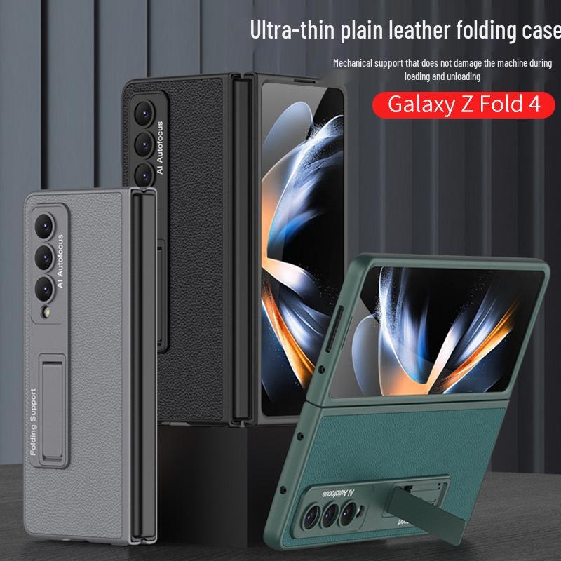 Кожаный чехол-подставка Samsung Fold4 - Креативный, Складной, Ударопрочный дизайн