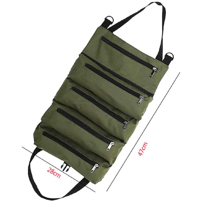 Многоцелевая сумка для инструментов, высококачественная профессиональная многокарманная сумка для инструментов, свернутая портативная сумка-органайзер для небольших инструментов