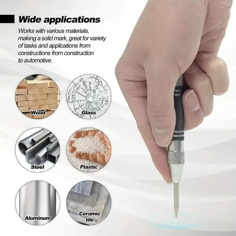 High-carbon Steel Automatic Center Punch Spring Type Hole Marker Punch  Carpentry Tool