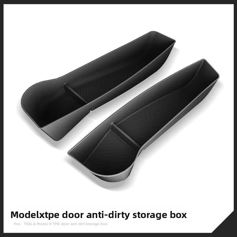 Car Sticker For Tesla Model X 2023 Door Storage Door Slot Storage Box Car Interior Trunk Accessories Car Modification
