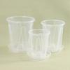 Root Control Transparent Flower Pot With Tray For Phalaenopsis Orchid Planting