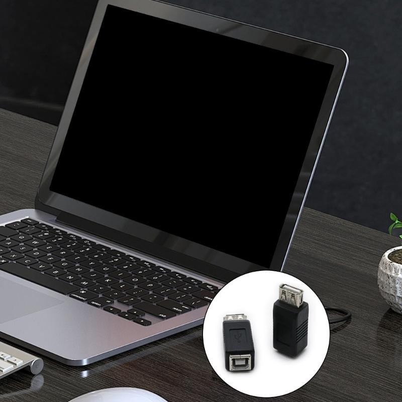 USB2.0 A to B Converter 2Pack USB2.0 Type A Female to Type B Female Adapter Compatible for Computer Hard Drive