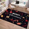 Merry Christmas Festive Greetings Carpet Printing Home Decor Art Protective Pad Fashion