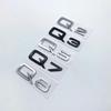 3D Letters Numbers Emblem for f2 A3 A4 A5 A6 A7 A8 Q2 Q3 Q5 Q7 Car Trunk Lid Nameplate Badge Logo Sticker Chrome Glossy Black