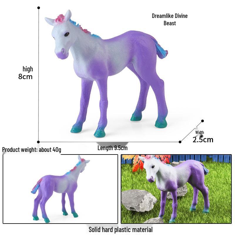 Cross-border Mythical Unicorn Pegasus Toy Model for Kids