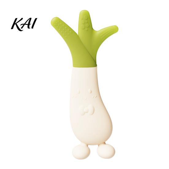 Soft Elastic Teething Relief Baby Silicone Carrot Teether, Food-Grade BPA-Free Chew Toy for 3-6 Portable Teether Mummy Bag Months, Soothing