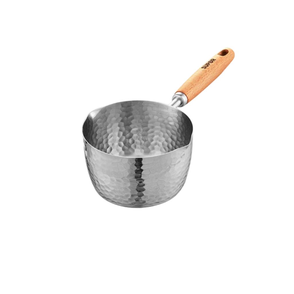 SUPOR Oil Pouring Pan, 316 Stainless Steel, Household Hot Oil Pan, Mini Flat Bottom Pan Spoon KGF30DT10, 300ml