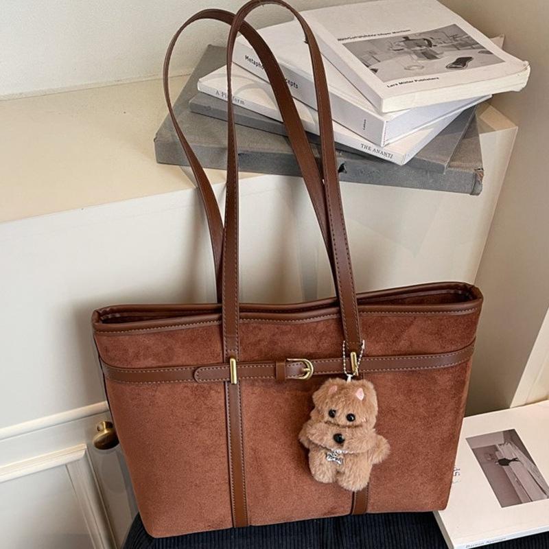 Retro and Fashionable Hand-held Underarm Bag, Commuting Single-shoulder Bag, Large Capacity, Simple and Trendy Tote Bag