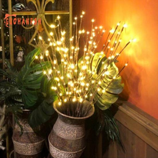 Рождественские 20 светодиодов ивовая ветвь лампы, гирлянда, украшение для свадебной вечеринки и елки