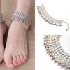 Сексуальный серебряный браслет на щиколотку, цепочка, браслет на щиколотку, украшения для ног, босые сандалии