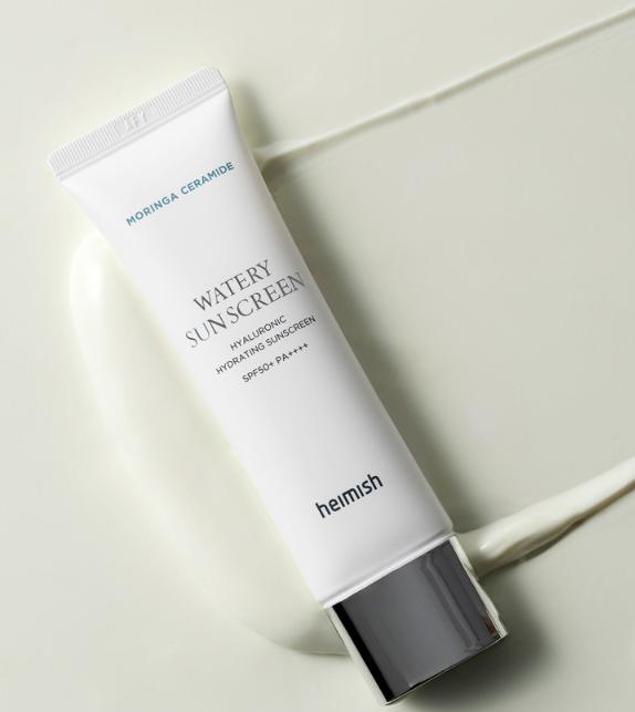 Heimish Солнцезащитный крем Moringa Ceramide Hyaluronic Watery SPF50+ – Легкий ежедневный солнцезащитный крем 50 мл