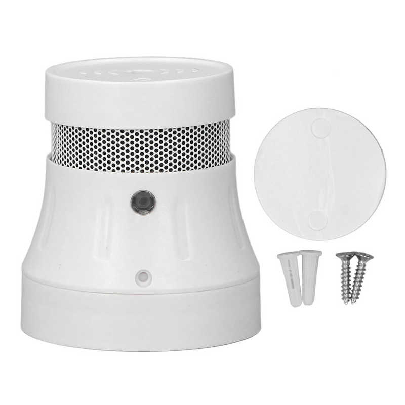 Детектор дыма и огня с поддержкой WIFI для приложения с голосовым оповещением и светодиодной подсветкой Умный дымовой извещатель для дома