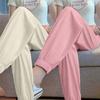 Loose Fit Ice Silk Foot Lantern Sweatpants with Drawstring for Spring and Summer
