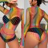 Эротический секс-костюм, женское нижнее белье, косплей, Радужный комплект из двух предметов, боди Fantasia Sexys Feminina, эротический комплект нижнего белья