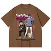 230 Gsm 100% Cotton Dandadan V1 Momo Okarun Print Unisex Heavy Cotton T Shirt