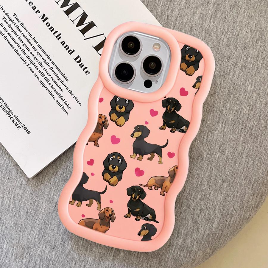 Чехол для iPhone 11 13 14 8 16 Pro Max 15 Plus 17 Air XR 12 Мягкая накладка на телефон Интересные таксы