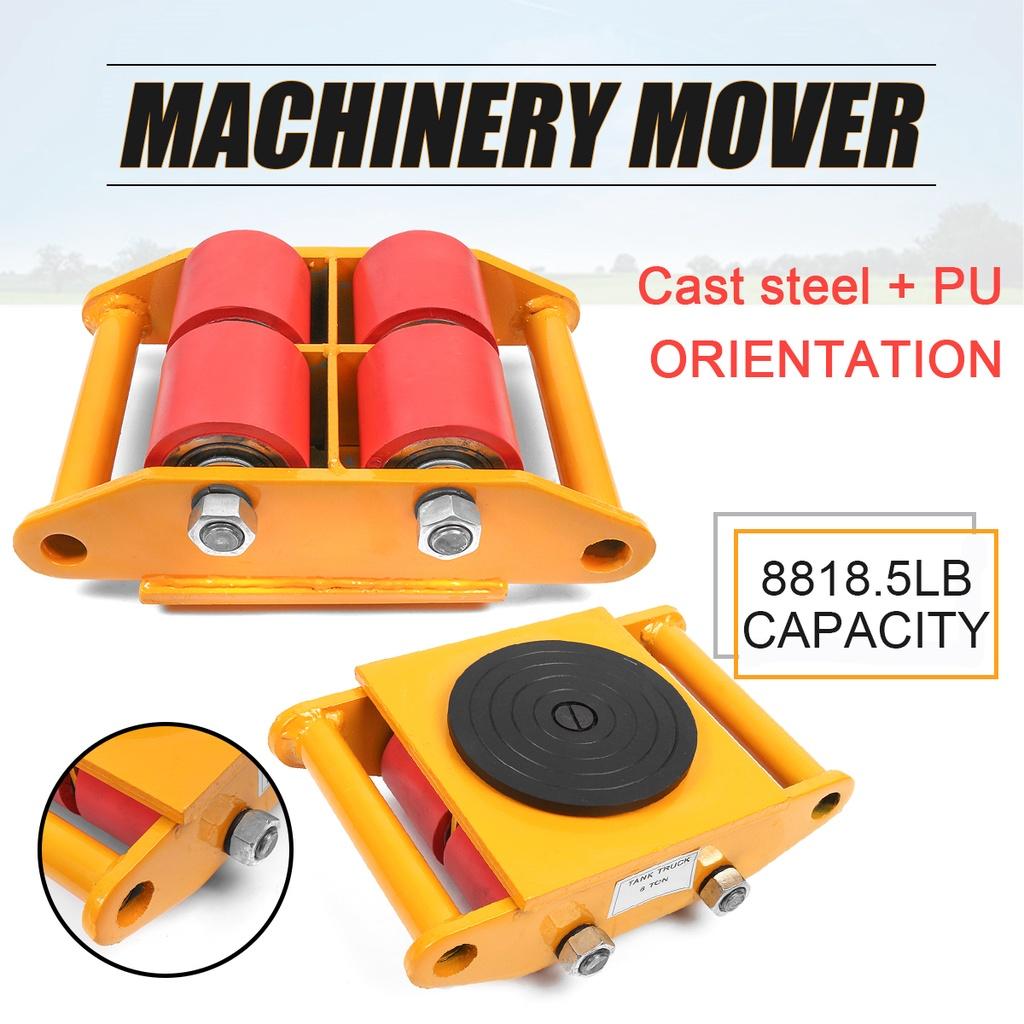 Литая сталь И ПУ Прочная Машина 6T/13200lb Тележка Ролик Перевозчик Оборудования Грузовая Тележка