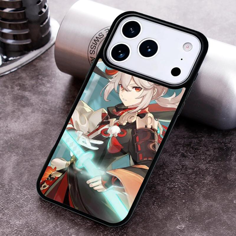 Чехол для телефона Genshin Impact Каэдэхара Казуха для iPhone 17 16 15 Pro Max Air 14 13 12 11 Plus Ударопрочный чехол