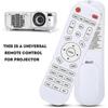 Replacement Remote Control for All Types of Projectors, Universal Projector Remote Control, White
