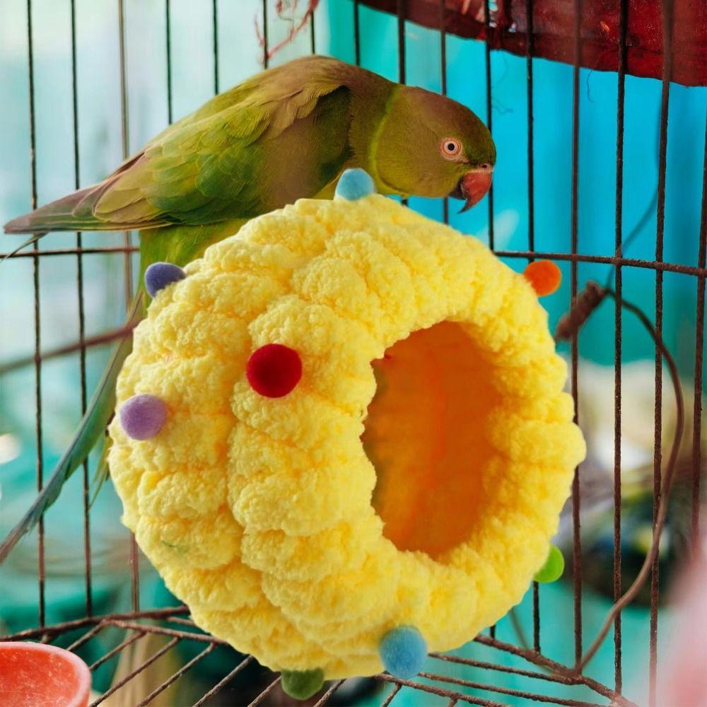 Soft Pet Bird Nest Cozy Design Conure Breeding House Parrot Snuggle Hut Christmas Decoration