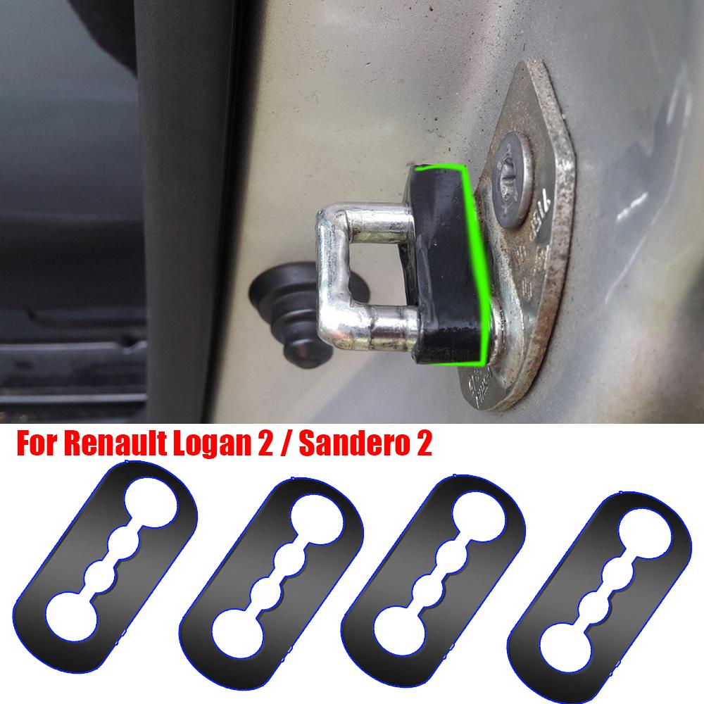 4X Car Door Lock Sound Deadener Damper Buffer For Renault Logan 2 / Sandero 2 2014 – 2022 Rattling Screaks Quiet Noise Deaf Seal