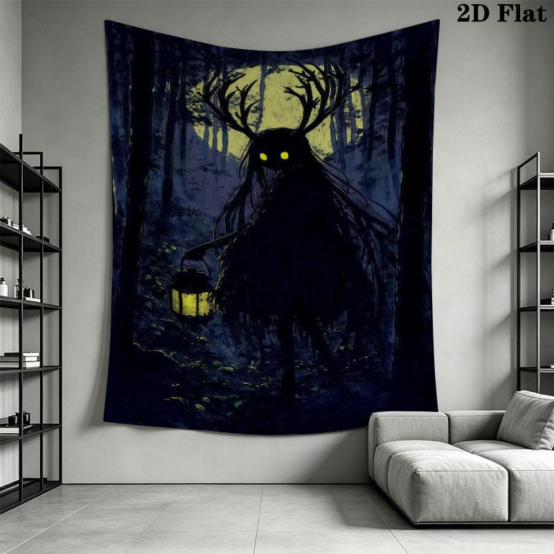 Year Walk Wall Hanging Printed Fabric Blanket Decorative Tapestries for Bedroom Living Room Home Decor