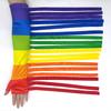 Rainbow Hand Flag Waving Gloves Festival Parade Gloves Tassel Ball Long Gloves