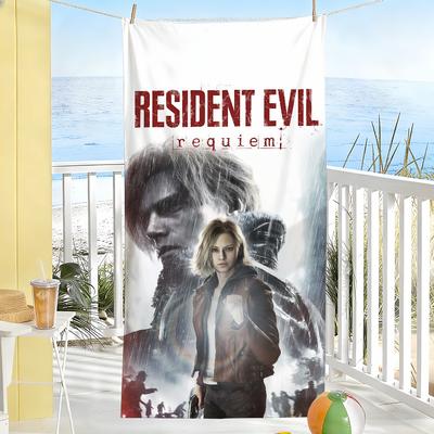 Приключенческая игра R-Resident E-Evil Полотенце для сушки Полотенце для ванной Подходит для легкого плавания Кемпинга Йоги Пляжа На открытом воздухе