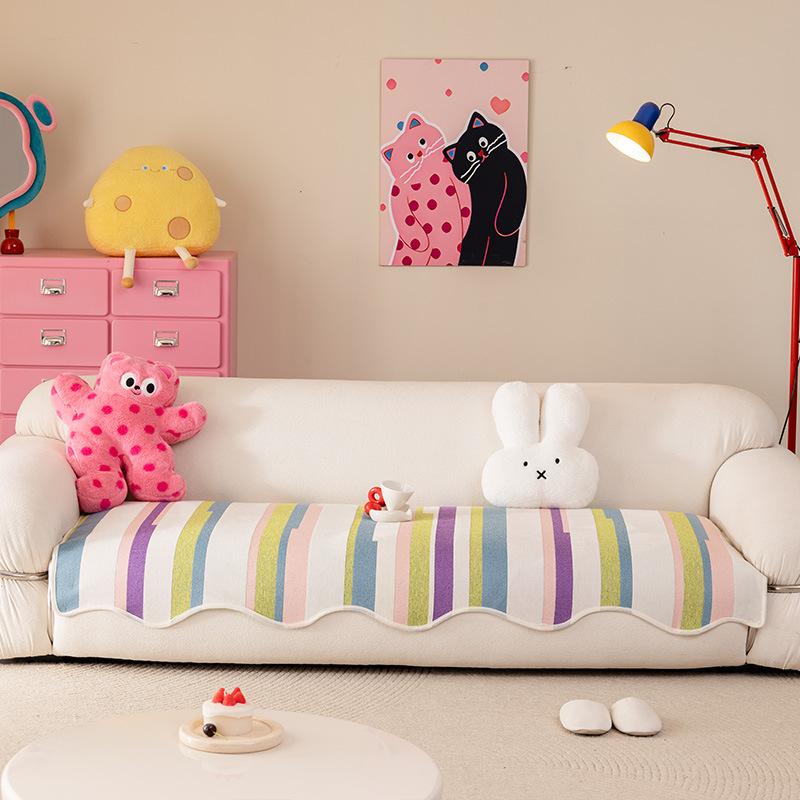 Dopamine Sofa Cushion Universal Cartoon Special-Shaped  New Leather Sofa Seat Cushion Fixed Non-Slip Cover Cloth Towel
