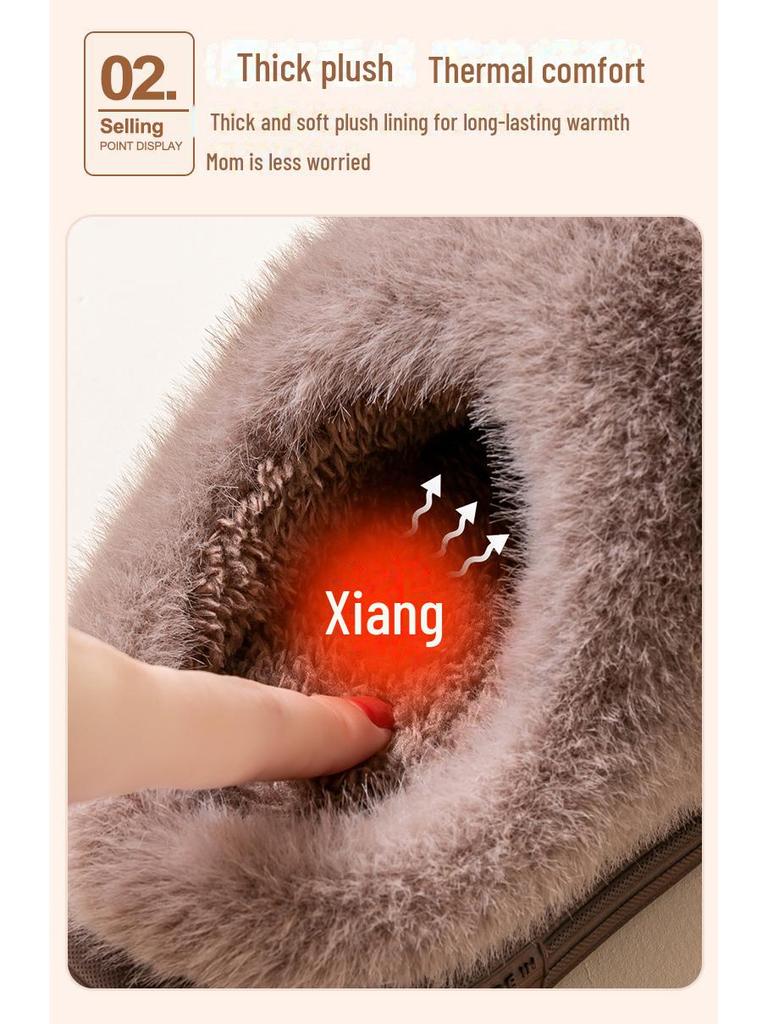 Детские зимние хлопковые тапочки: Мягкая, нескользящая, плюшевая домашняя обувь для мальчиков и девочек