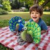 Adorable Imitation Peacock Plush Toy Bird Home Decor Ornament Zoo Plush Doll Birthday Gift Holiday Present Friend Couple Gift Student Gift