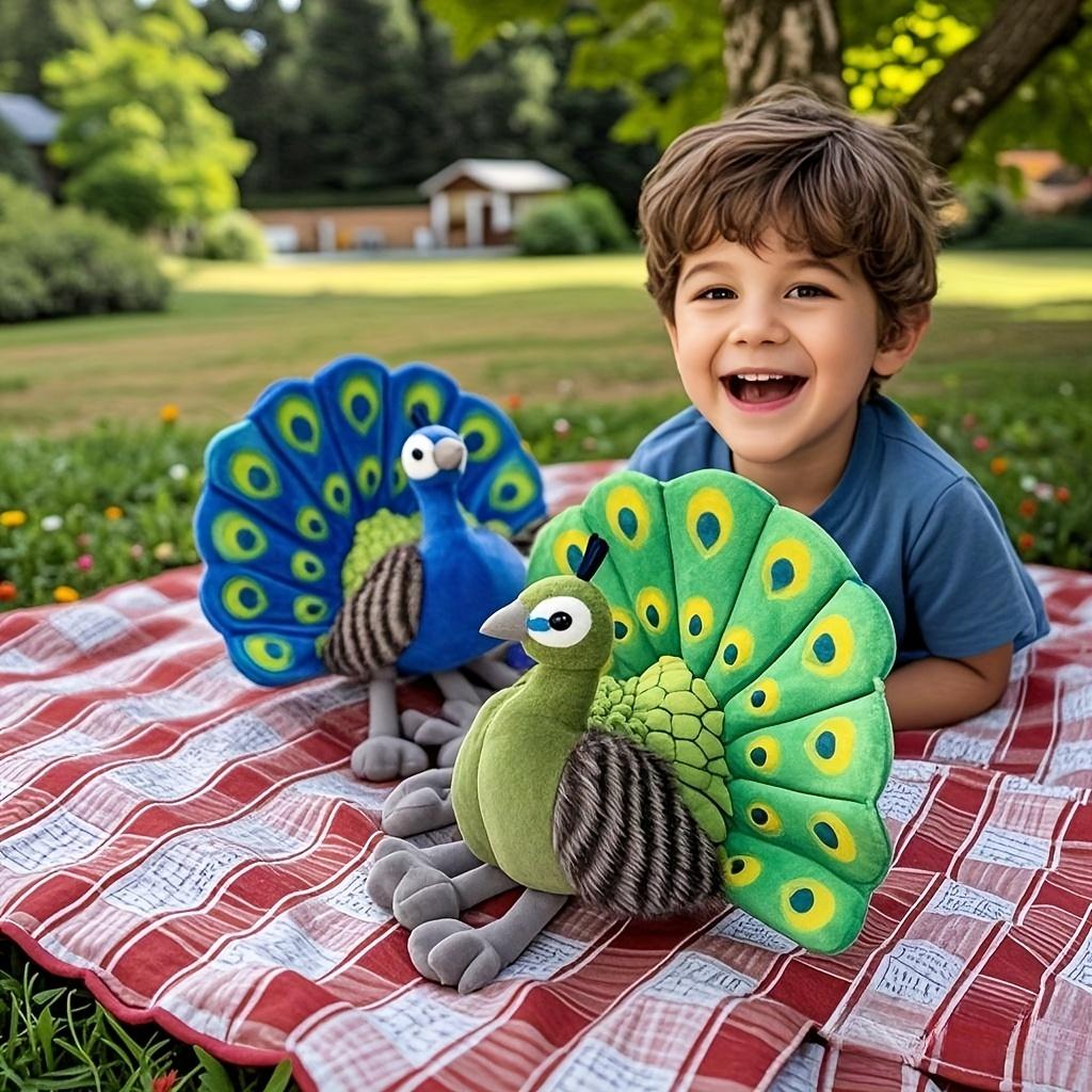 Adorable Imitation Peacock Plush Toy Bird Home Decor Ornament Zoo Plush Doll Birthday Gift Holiday Present Friend Couple Gift Student Gift