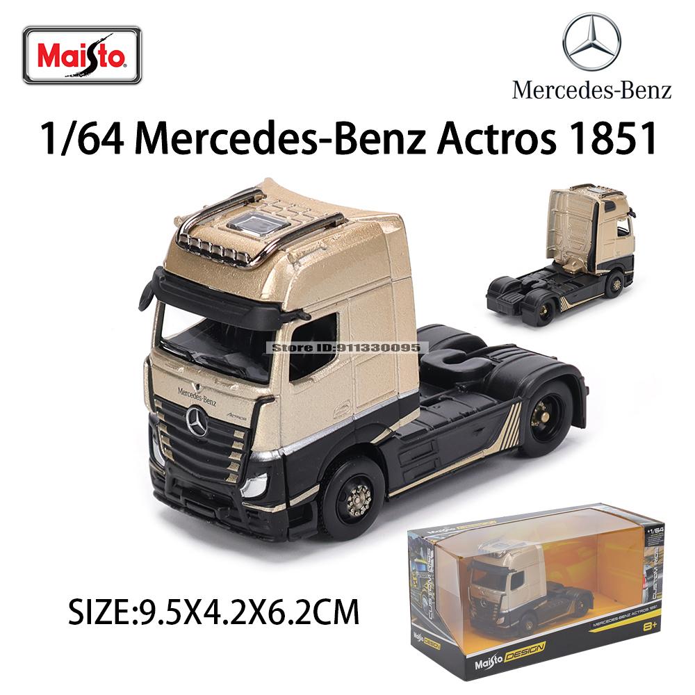 XOM4 Maisto 1:64 International Mercedes-Benz MACK Anthem Trailer model simulation car model alloy car toy male collection gift