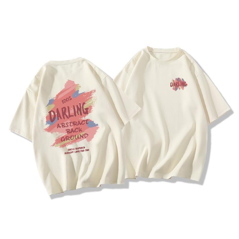 Summer Kids Adult Fashion Print Short Sleeve T-Shirt Outdoor Casual O-Neck Oversized Women's Tees Top Girl Clothing