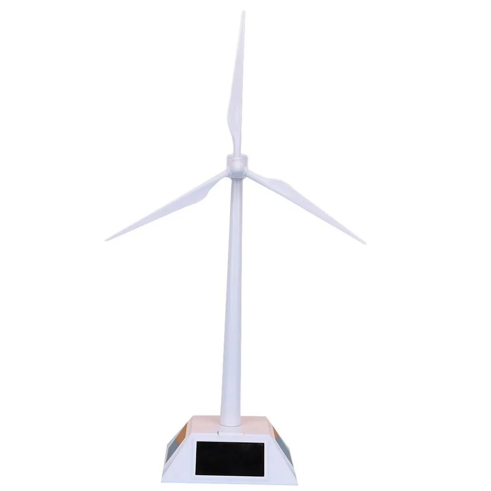 1pc Mini Wind Turbine Generator Model Learning Toys Solar Wind Power Windmill Desktop Office Home Decor Wind-Solar Assembly Kit