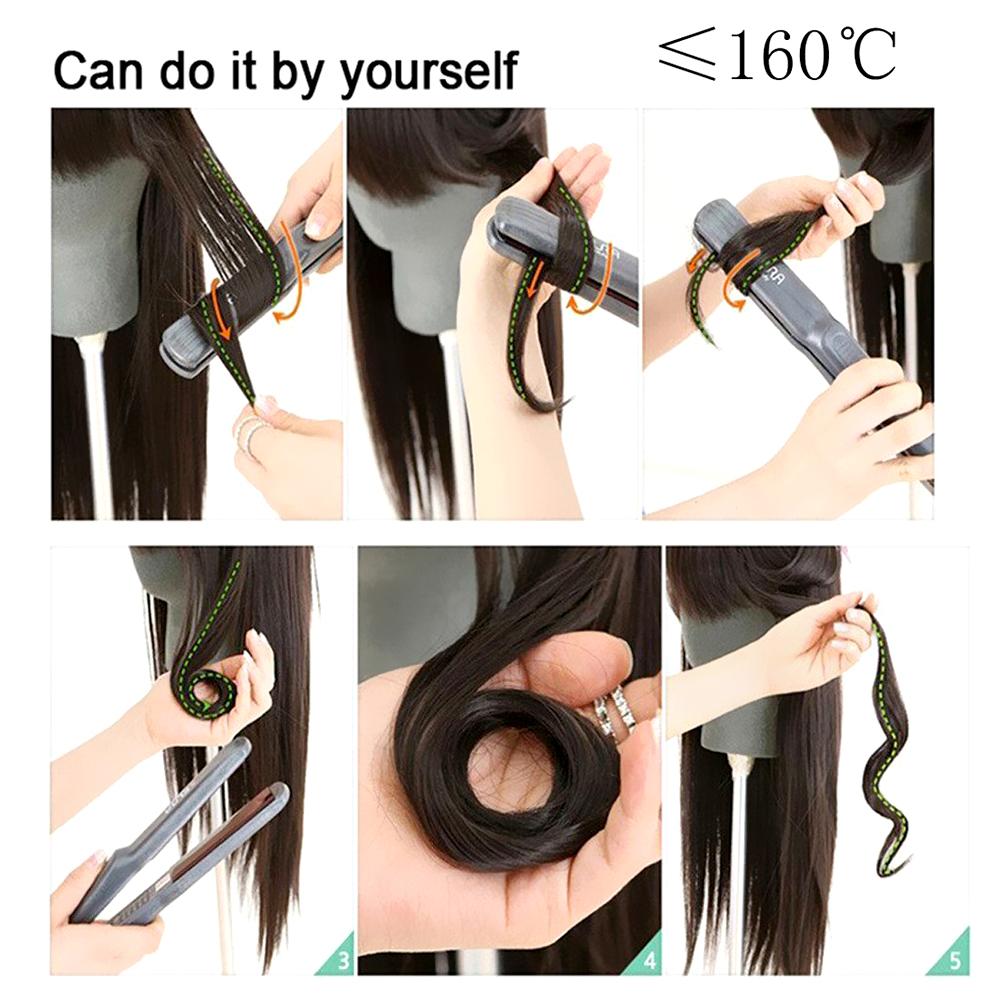 LUPU Синтетические длинные прямые волосы с оберткой вокруг зажима в хвосте для наращивания волос, накладные волосы Reistan Pony Tail