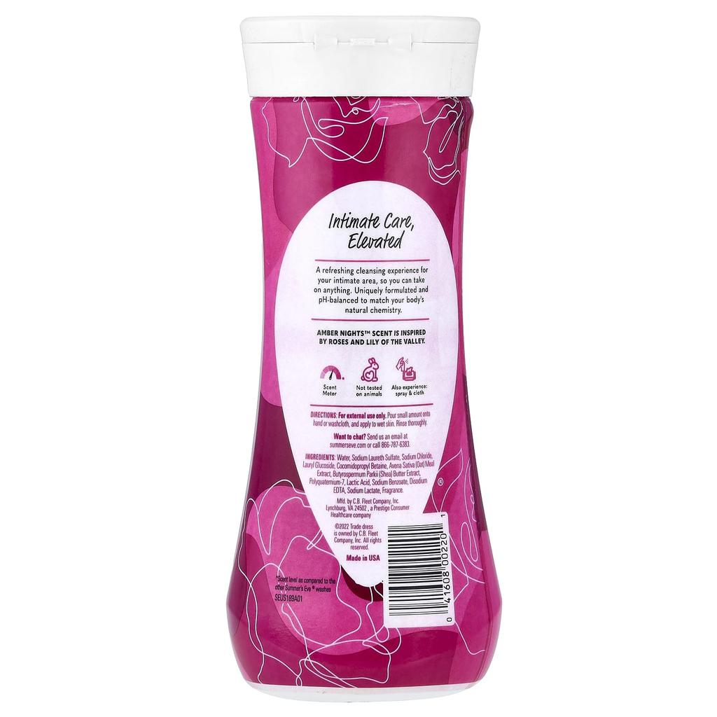 Summer's Eve 5 в 1™ Ежедневное освежающее средство для умывания, Amber Nights™, 444 мл (15 жидких унций)