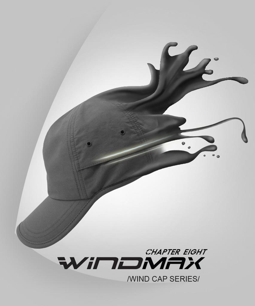 Кепка-бейсболка Chaebteoeis большого размера Windmax, цвет угольный, 60, 62 см